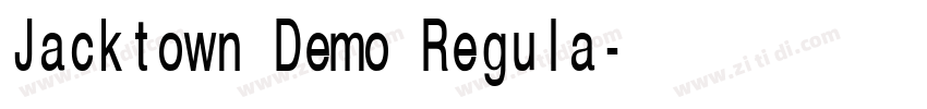 Jacktown Demo Regula字体转换